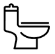 This is a schematic representation of a flush toilet's internal plumbing system.